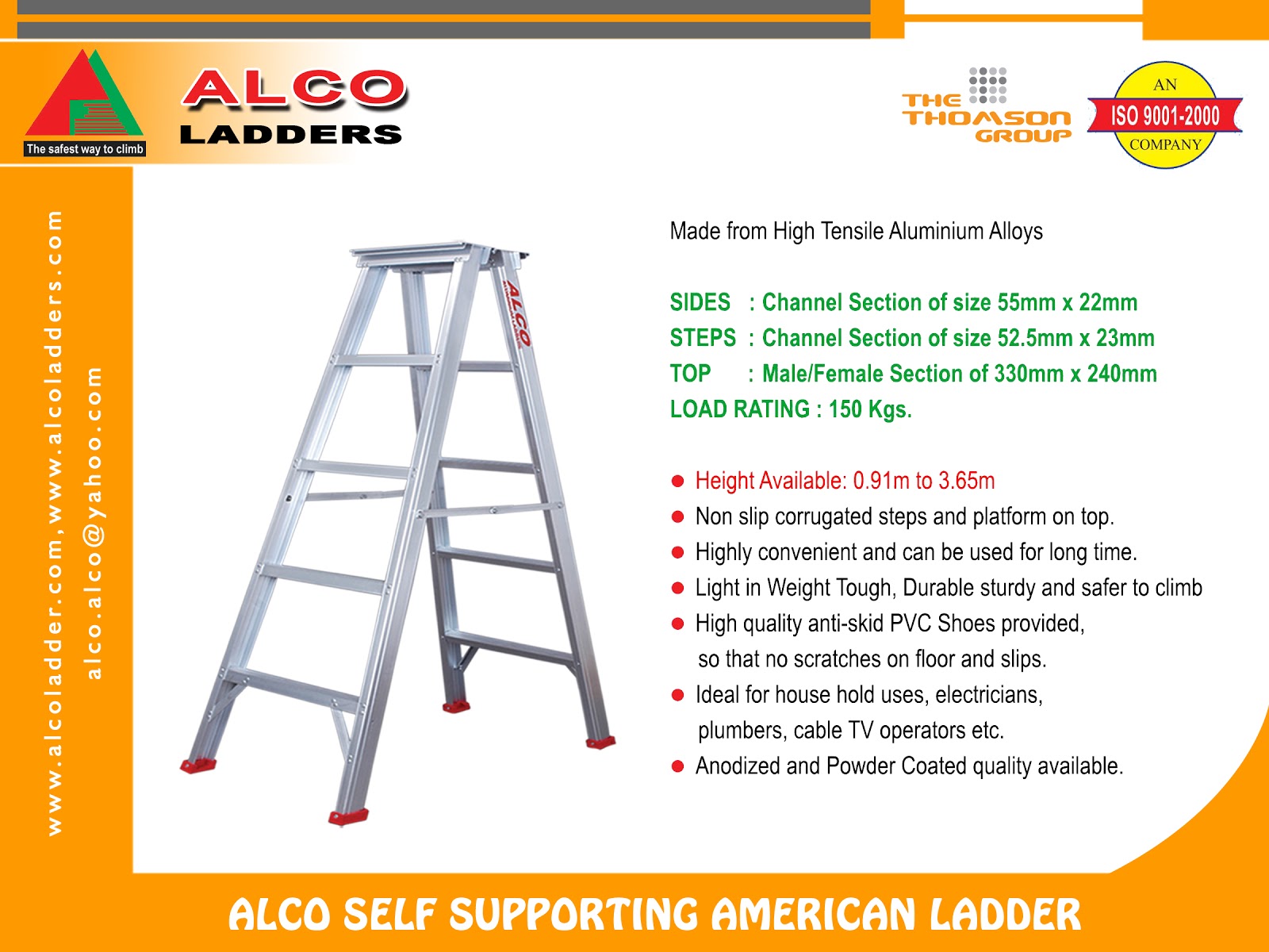 Aluminium Ladders - Building Materials In Trivandrum - Aluminium Allied ...